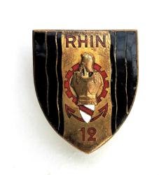 Insigne 12&deg; Bataillon du G&eacute;nie Rhin Drago Romainville 1953-1962