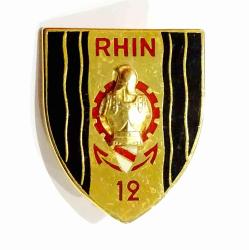 Insigne 12&egrave;me R&eacute;giment du G&eacute;nie. Rhin  Drago G.3417