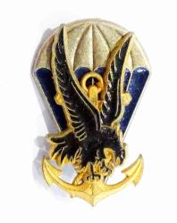 Insigne 1er Bataillon Parachutiste de Commandement et Services. Drago.
