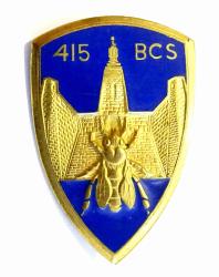 Insigne 415&deg; B.C.S, Bataillon de Commandement Services.  G 2279