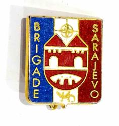 Insigne Brigade Sarajevo finition translucide