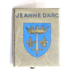 Insigne Croiseur Jeanne d&#039;Arc  ABPD Pastille grav&eacute;e (1936).
