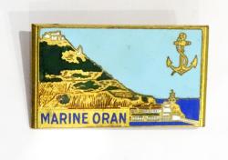Insigne  Marine Oran. Courtois, pastille octogonale.