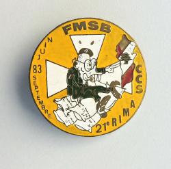 Insigne CCS du 21&deg;RIMa FMSB   Liban Juin-septembre 83