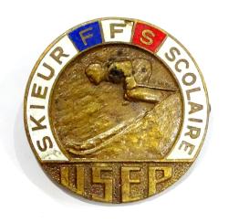 Insigne bronze Skieur scolaire FFS USEP