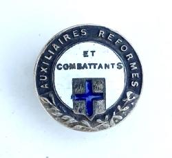 Insigne d&#039;amicale Marseille   Auxiliaires Reform&eacute;s et Combattants.  Cholet