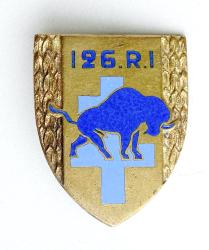 Insigne du 126&deg; R&eacute;giment d&#039;Infanterie. Andor  G 1557