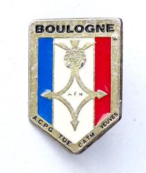 Insigne pin&#039;s Association d&#039;anciens d&#039;Afrique du Nord, guerre d&#039; Alg&eacute;rie Boulogne
