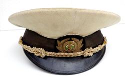 Bulgarian naval officer cap. White