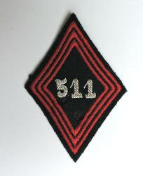 Losange officier  511&deg; Groupe de Transport avant 1956