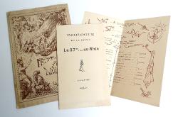 Lot de documents 37&egrave;me Division 1918-1919 Rhin Zouaves et Tirailleurs