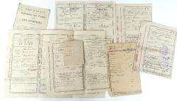 Lot de documents m&eacute;dicaux d&#039;un poilu Salonique, Orient, Verdun, Albanie, grippe espagnole. 1915-1918