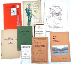 Lot de livres et brochures sur le tir aux pigeons, skeet  1913 &agrave; 1937