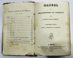Manuel des sous-officiers et caporaux des corps d&#039;infanterie  1841