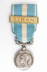 M&eacute;daille d&#039;Outre-Mer agrafe Liban