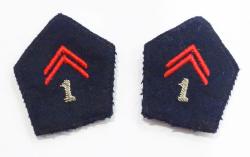 Pattes de col Officier du 1er R&eacute;giment de Cuirassiers.