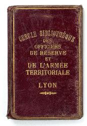 Porte carte Cercle biblioth&egrave;que des officiers de r&eacute;serve Lyon  vers 1900