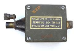 Terminal Box TM-218  U.S.  Army Signal Corps