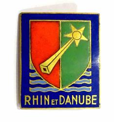 Insigne 1&deg; Arm&eacute;e Rhin et Danube Drago Beranger. D&eacute;pos&eacute;.
