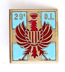Insigne 29&deg; Division d&#039;Infanterie  Arthus Bertrand  G.1071