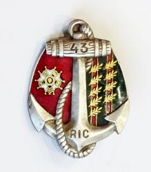 Insigne 43&deg; R&eacute;giment d&#039;Infanterie Coloniale Drago M&eacute;tra
