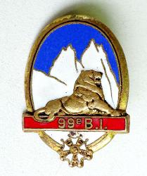 Insigne  99&egrave;me Bataillon d&rsquo;Infanterie  Drago  Attache non conforme