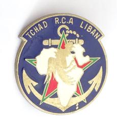 Insigne 3&egrave;me Escadron RICM. Tchad R.C.A. Liban   Delsart