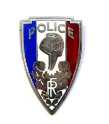 Insigne de k&eacute;pi  Police Nationale 1944-1966  Coinderoux, &eacute;mail