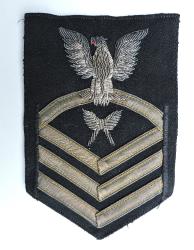 Insigne de Petty officer  U.S.N.  Gold Rating Badge 12 ans de service