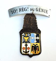 Insigne et bande de bras 10&deg; R&eacute;giment du G&eacute;nie Allemagne 1945
