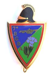 Insigne 7&deg; Bataillon de G&eacute;nie de Division Alpine  Drago