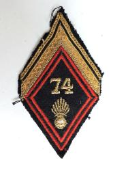 Losange Sergent ADL  74&deg; R&eacute;giment d&#039;Infanterie