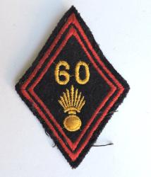 Losange 60&deg; R&eacute;giment d&#039;Infanterie Sous-officier