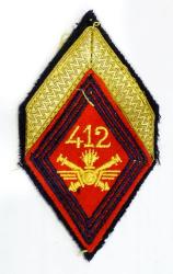 Losange du 412&deg; R&eacute;giment d&#039;Artillerie Antia&eacute;rienne 1948-1960 MdL