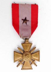 M&eacute;daille Croix de guerre des TOE Citation, une citation