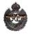 Cap badge Royal Engineers George VI  WW2 Finition bronz&eacute;e
